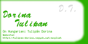 dorina tulipan business card